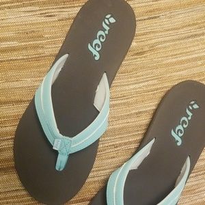 Reef aqua Flip flops